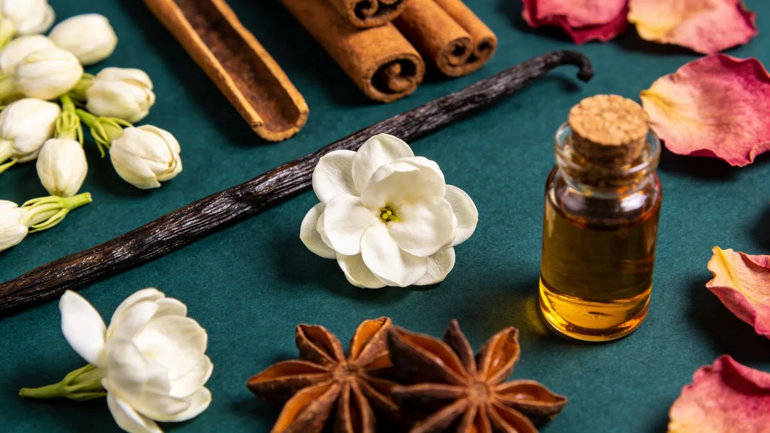 Natural raw materials used to compose fragrance oils